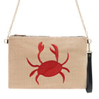 Reynold Kırmızı Kadın Hasır El Çantası