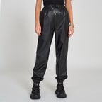 Rhonda Siyah Kadın Deri Pantolon