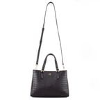 Rieka Kahve Kadın Kroko Baskılı Deri El Çantası