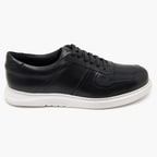 Rock Siyah Erkek Deri Spor Ayakkabı