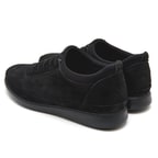 Roman Siyah Erkek Nubuk Deri Günlük Ayakkabı