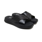 Ross Siyah Kadın Deri Terlik