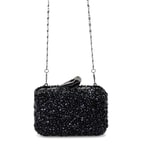 Rowena Siyah Kadın Parlak Taşlı Gece Çantası