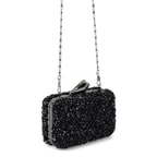 Rowena Siyah Kadın Parlak Taşlı Gece Çantası