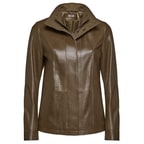 Salvia Kadın Deri Hakim Yakalı Mont