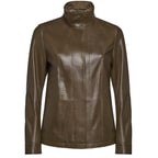 Salvia Kadın Deri Hakim Yakalı Mont