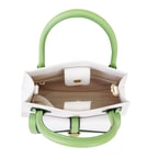 Samen Beyaz Kadın Deri El Çantası