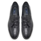 Samuel Siyah Erkek Kroko Baskılı Deri Klasik Ayakkabı