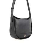 Samy Siyah Kadın Deri Omuz Çantası