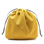 Sarı El Emeği Örgü Deri Çanta