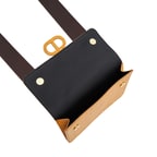 Sarı Fels Kadın Kroko Baskılı Deri Omuz Askılı Çanta