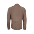 Saverio Kahve Erkek Süet Deri Gömlek