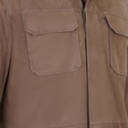 Saverio Kahve Erkek Süet Deri Gömlek