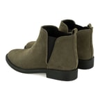 Serage Yeşil Kadın Deri Bot