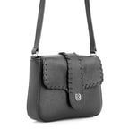 Serenity Siyah Kadın Deri Postacı Çantası