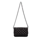 Seta Kadife Kadın Deri Zincir Detaylı Omuz Çantası