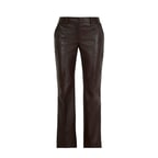 Setron Kahve Kadın Deri Pantolon