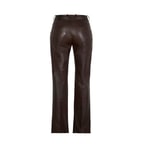 Setron Kahve Kadın Deri Pantolon