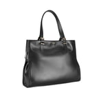 Seven Medium Siyah Kadın Deri Omuz Çantası