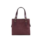 Seven Small Bordo Kadın Yılan Derisi Omuz Çantası