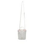 Silvia Beyaz Kadın Deri El Çantası 