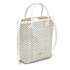 Silvia Beyaz Kadın Deri El Çantası 