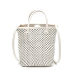 Silvia Beyaz Kadın Deri El Çantası 