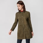 Simonetta Kadın Çift Taraflı Deri Pardösü