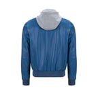 Sionan Erkek Kapüşonlu Deri Ceket