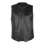 Sitra Siyah Erkek Deri Yelek