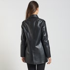 Siyah Aivy Kadın Deri Ceket