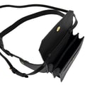 Siyah Aliz Kadın Deri Bel Çantası