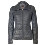 Siyah Benedetta Kadın Deri Kaban