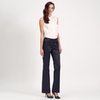 Siyah Boru Paça Kadın Pantolon