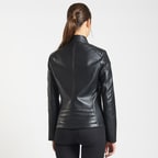 Siyah Connor Kadın Deri Ceket