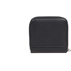 Siyah D Logolu Kadın Deri Cüzdan