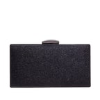 Siyah Daisy Zincir Detaylı Kadın Gece Çantası