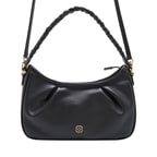 Siyah Dalya Kadın Deri Omuz Askılı Çanta