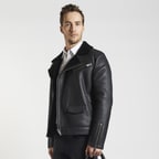 Siyah Dante Erkek Kürk Mont