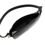 Siyah Dativ Kadın Deri Omuz Askılı Çanta