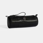 Siyah Deri Kalemlik/Tıraş/Makyaj Çantası