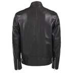 Siyah Eoghain Erkek Deri Mont