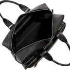 Siyah Erkek Deri Seyahat Çantası