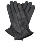 Siyah Erkek Lastikli Deri Eldiven