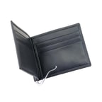 Siyah Erkek Para Klipsli Deri Cüzdan / Kartlık