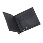 Siyah Erkek Para Klipsli Deri Cüzdan / Kartlık