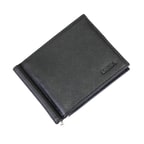 Siyah Erkek Para Klipsli Deri Cüzdan / Kartlık