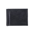 Siyah Erkek Para Klipsli Deri Cüzdan / Kartlık