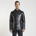 Siyah Generobs Erkek Deri Kaban