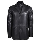 Siyah Generobs Erkek Deri Kaban